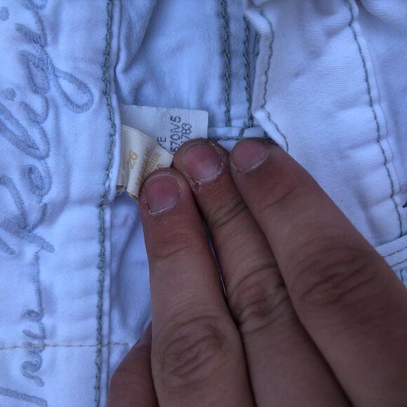 TRUE Religion Jeans Size 26 White - Picture 4 of 10